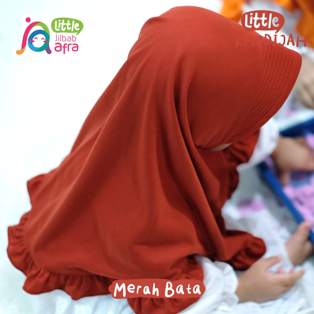Jilbab Anak JAFR - Little Khodijah 21 Merah Bata